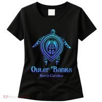 Outer Banks North Carolina Souvenir OBX NC Sea Turtle Women's T-Shirt thumb 0