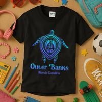Outer Banks North Carolina Souvenir OBX NC Sea Turtle Kids T-Shirt thumb 3