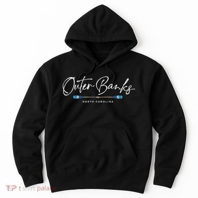 Outer Banks North Carolina Oars Graphic Hoodie