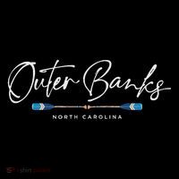 Outer Banks North Carolina Oars Graphic Hoodie thumb 7