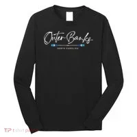 Outer Banks North Carolina Oars Graphic Long Sleeve Shirt thumb 0