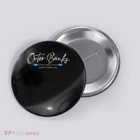 Outer Banks North Carolina Oars Graphic Button thumb 0