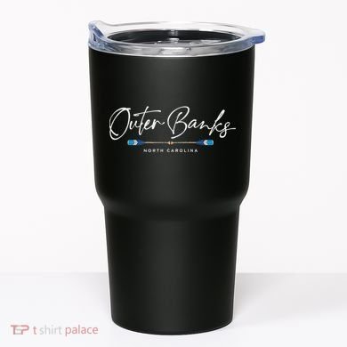 Outer Banks North Carolina Oars Graphic Tumbler