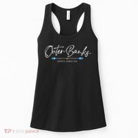 Outer Banks North Carolina Oars Graphic Women's Tank Top thumb 0