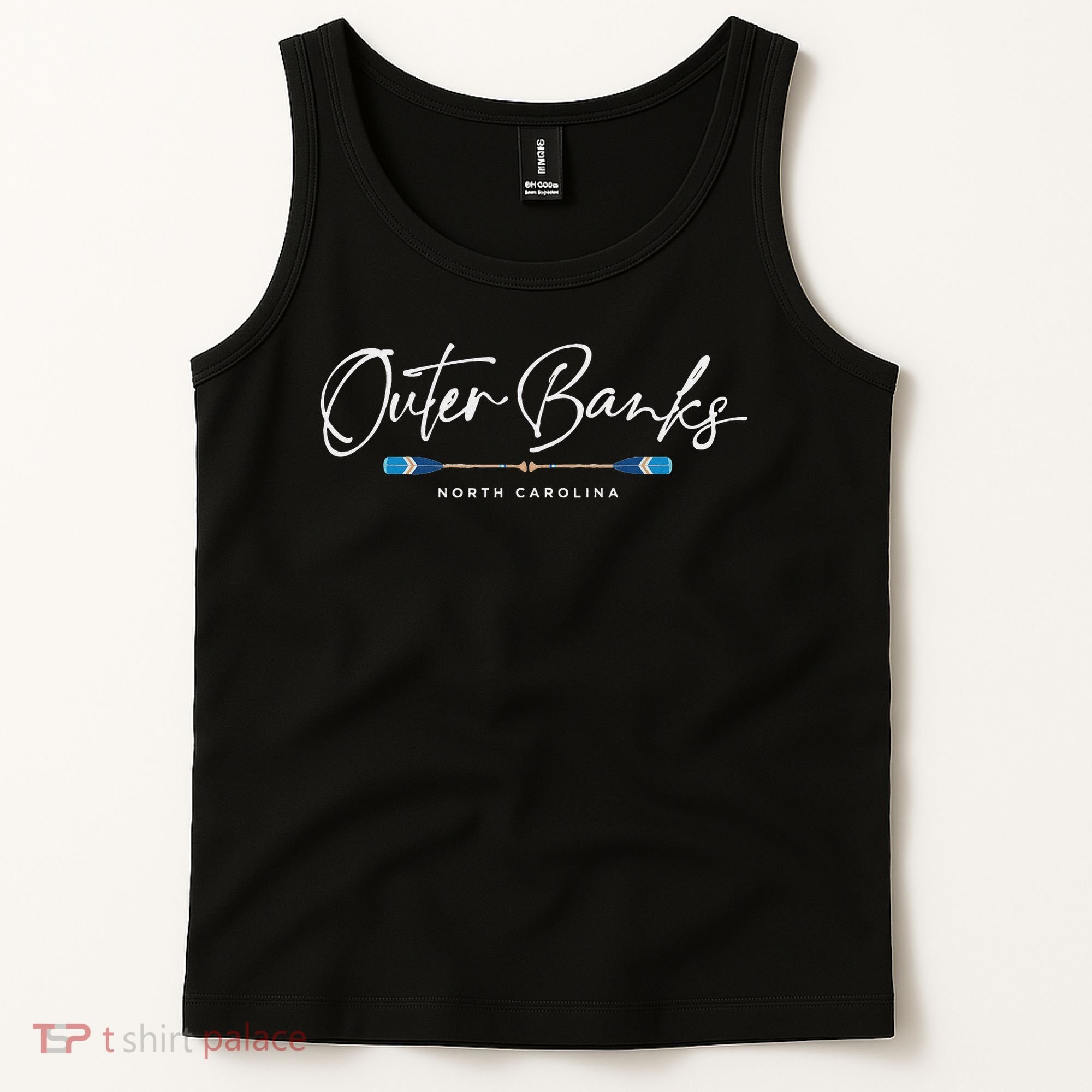 Outer Banks North Carolina Oars Graphic Tank Top