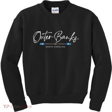Outer Banks North Carolina Oars Graphic Kids Sweatshirt