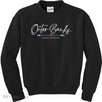 Outer Banks North Carolina Oars Graphic Kids Sweatshirt thumb 0
