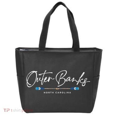 Outer Banks North Carolina Oars Graphic Tote Bag