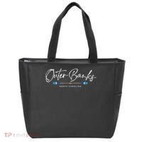 Outer Banks North Carolina Oars Graphic Tote Bag thumb 0