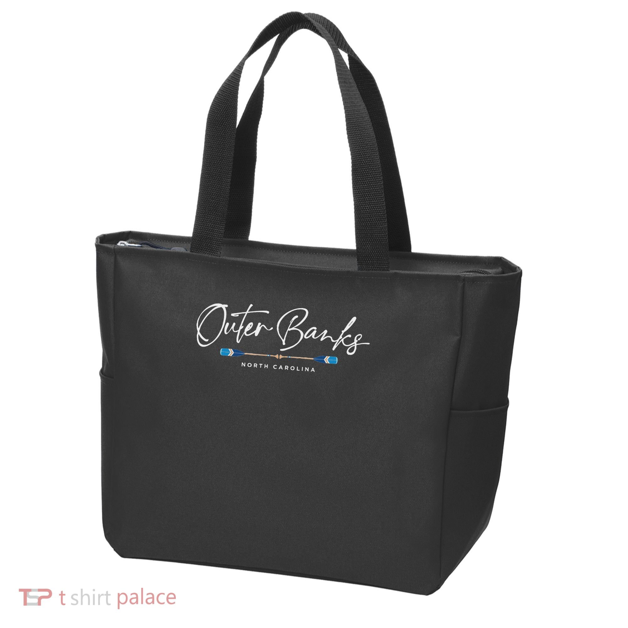 Outer Banks North Carolina Oars Graphic Tote Bag
