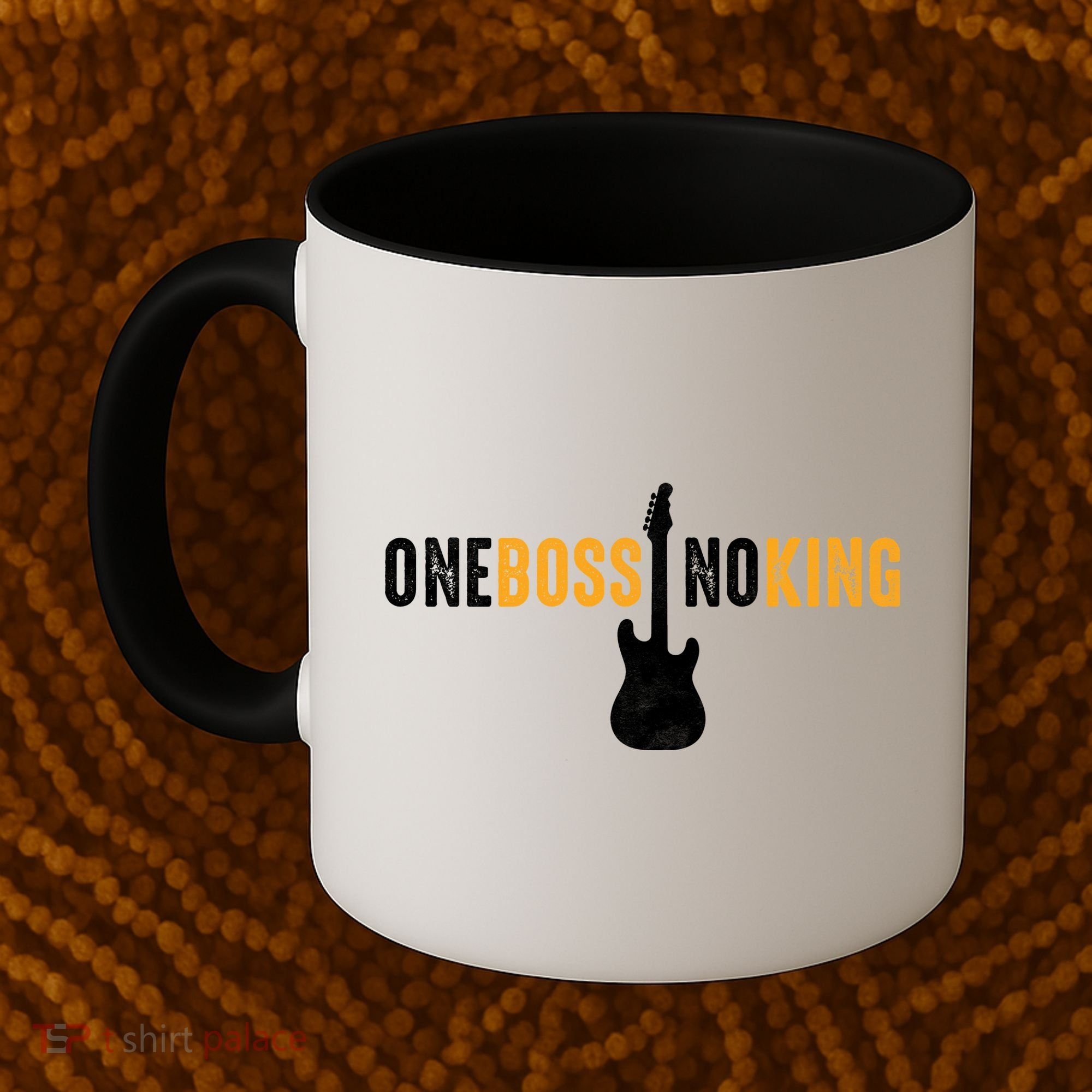 One Boss No King Guitar Coffee Mug