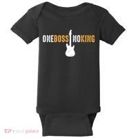 One Boss No King Guitar Baby Bodysuit thumb 0
