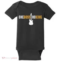 One Boss No King Guitar Baby Bodysuit thumb 0