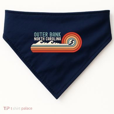 Outer Banks North Carolina NC Beach USA-Made Doggie Bandana