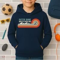 Outer Banks North Carolina NC Beach Kids Hoodie thumb 2