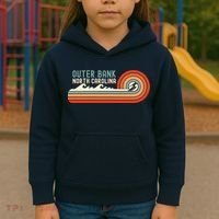 Outer Banks North Carolina NC Beach Kids Hoodie thumb 3