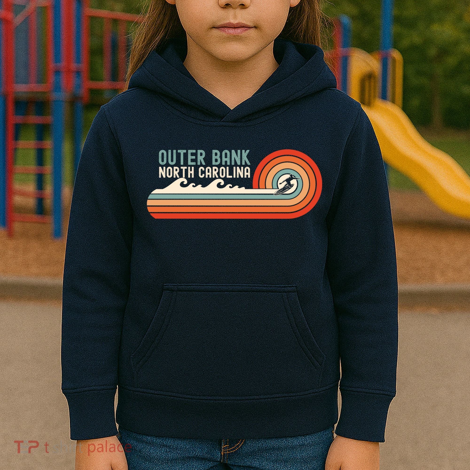 Outer Banks North Carolina NC Beach Kids Hoodie