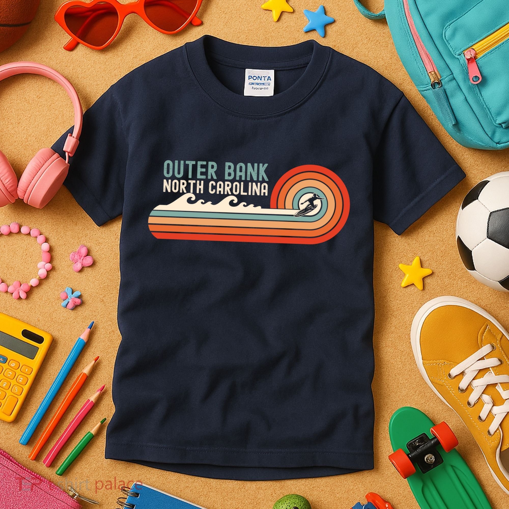 Outer Banks North Carolina NC Beach Kids T-Shirt