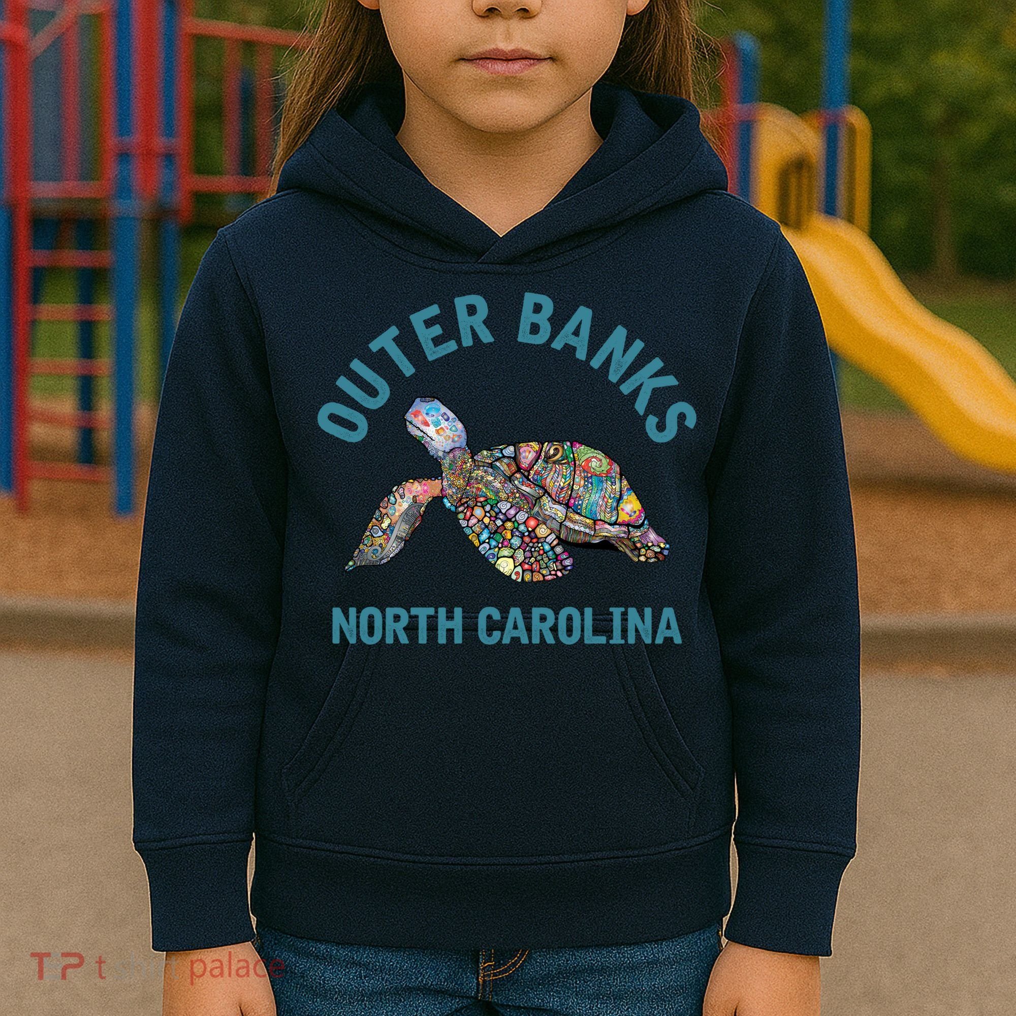 Outer Banks North Carolina NC Beach Kids Hoodie