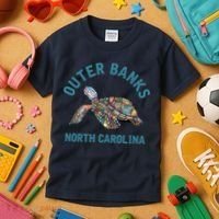 Outer Banks North Carolina NC Beach Kids T-Shirt thumb 3
