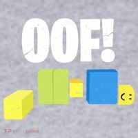 Oof! Blox Noob Funny Gamer Gift Women's Racerback Cropped Tank thumb 2