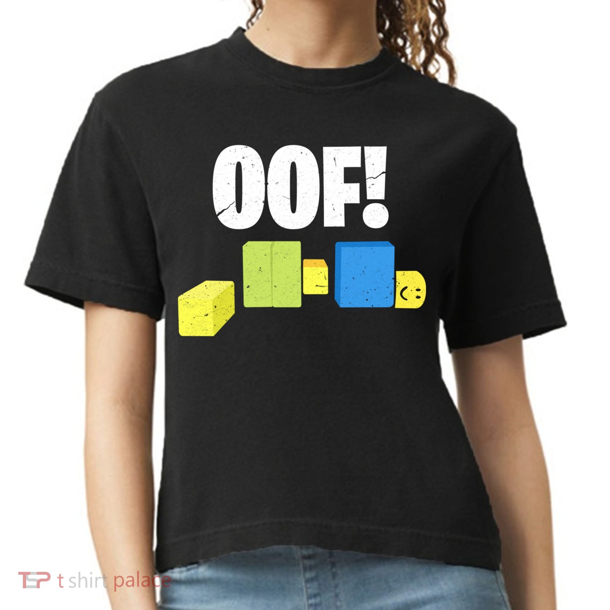 Oof! Blox Noob Funny Gamer Gift Comfort Colors Boxy T-Shirt
