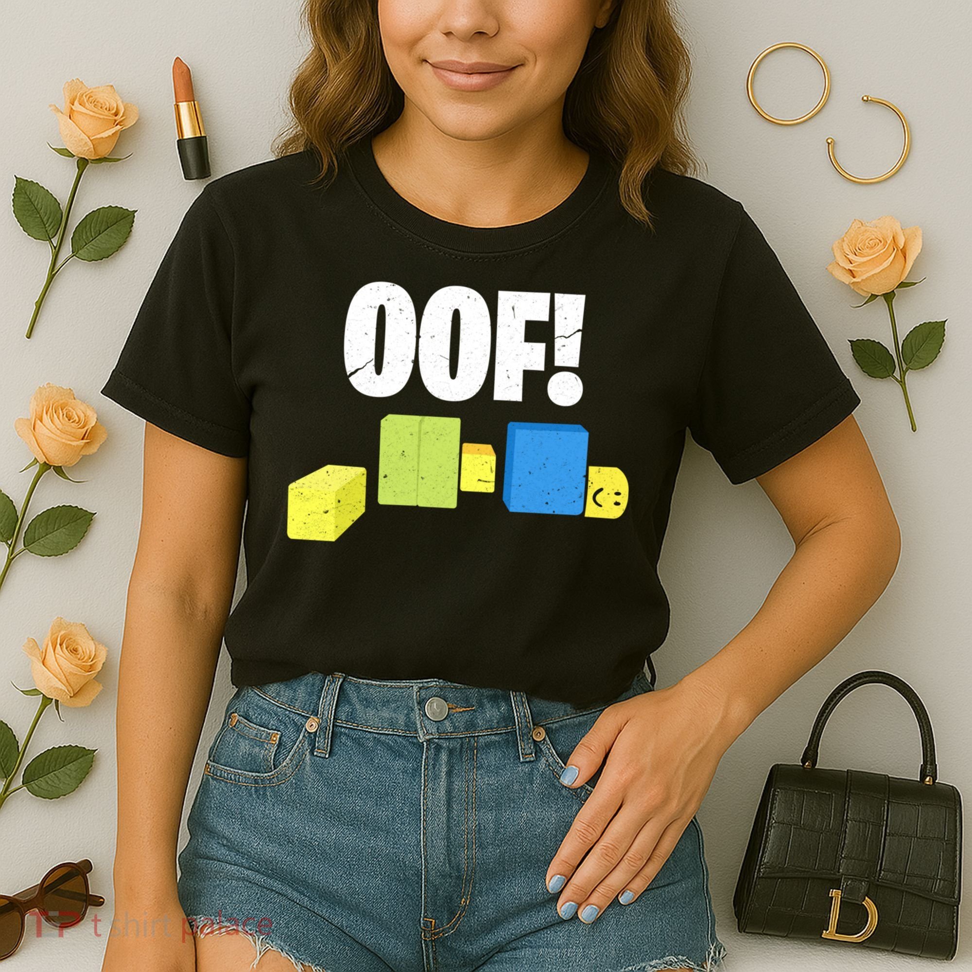 Oof! Blox Noob Funny Gamer Gift Comfort Colors Boxy T-Shirt