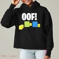 Oof! Blox Noob Funny Gamer Gift Ladies Heavyweight Boxy Pullover Hoodie thumb 0