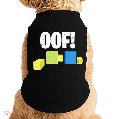 Oof! Blox Noob Funny Gamer Gift Doggie Tank