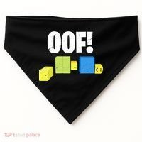Oof! Blox Noob Funny Gamer Gift USA-Made Doggie Bandana thumb 0