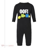 Oof! Blox Noob Funny Gamer Gift Infant Fleece One Piece thumb 0