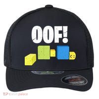 Oof! Blox Noob Funny Gamer Gift Flexfit Unipanel Trucker Cap thumb 0