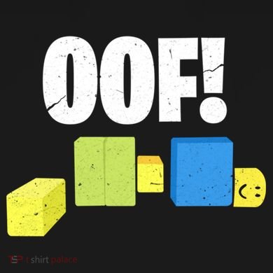 Oof! Blox Noob Funny Gamer Gift Flexfit Unipanel Trucker Cap