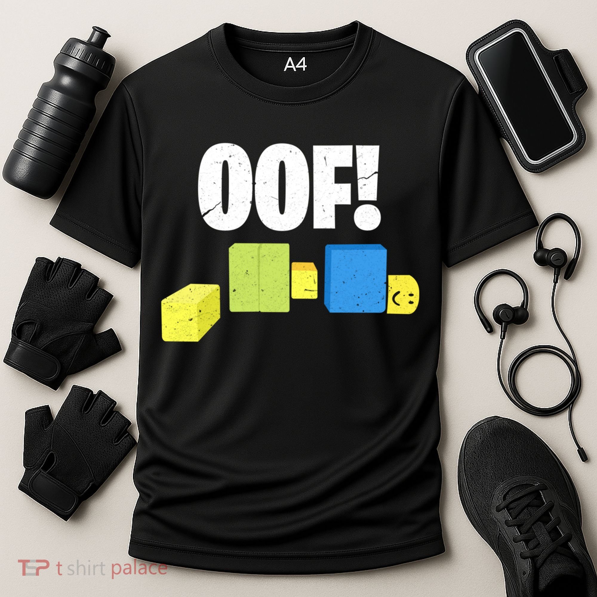 Oof! Blox Noob Funny Gamer Gift Cooling Performance Crew T-Shirt