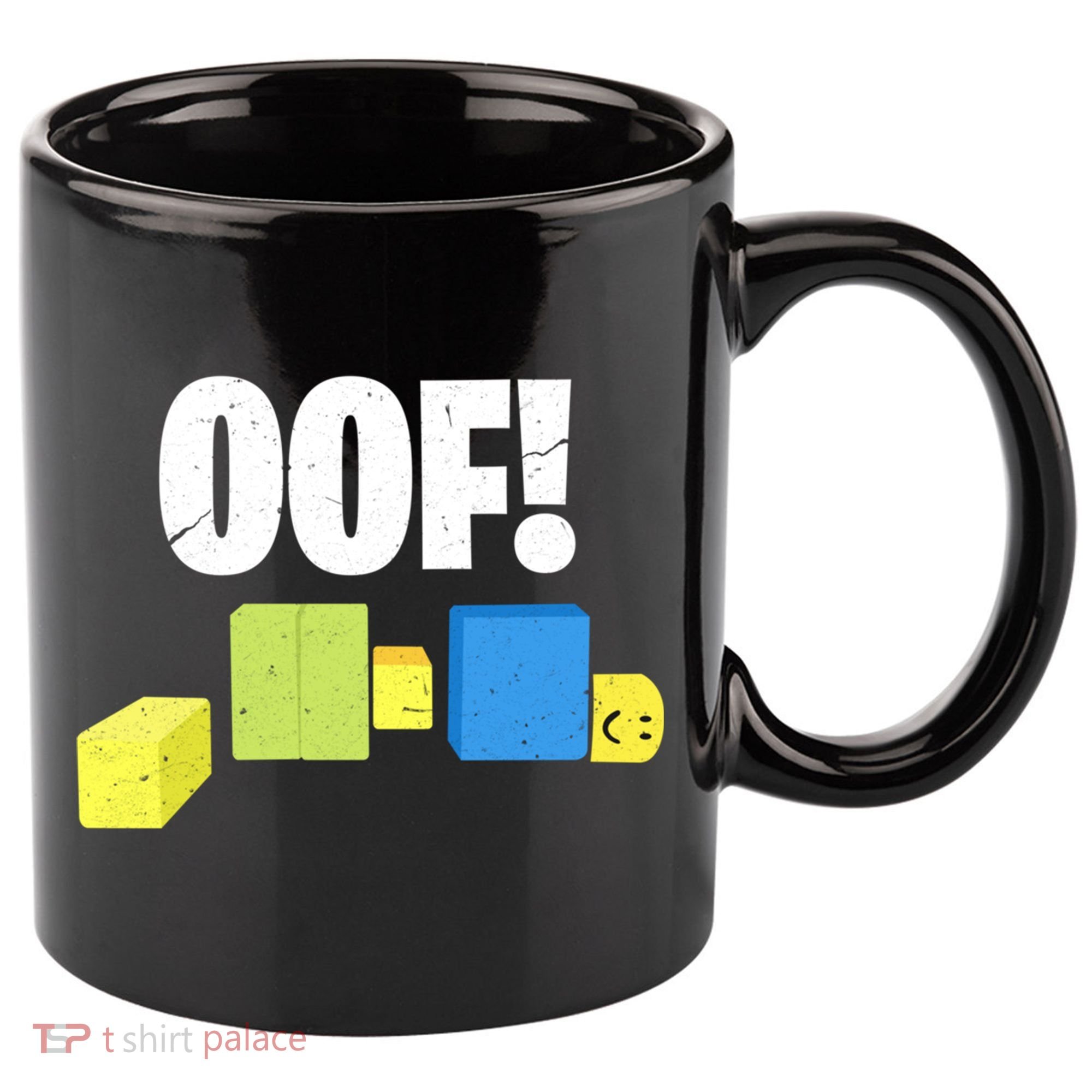 Oof! Blox Noob Funny Gamer Gift 11oz C Handle Ceramic Mug
