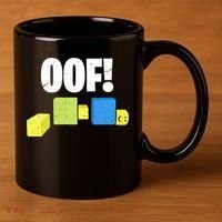 Oof! Blox Noob Funny Gamer Gift 11oz C Handle Ceramic Mug thumb 3