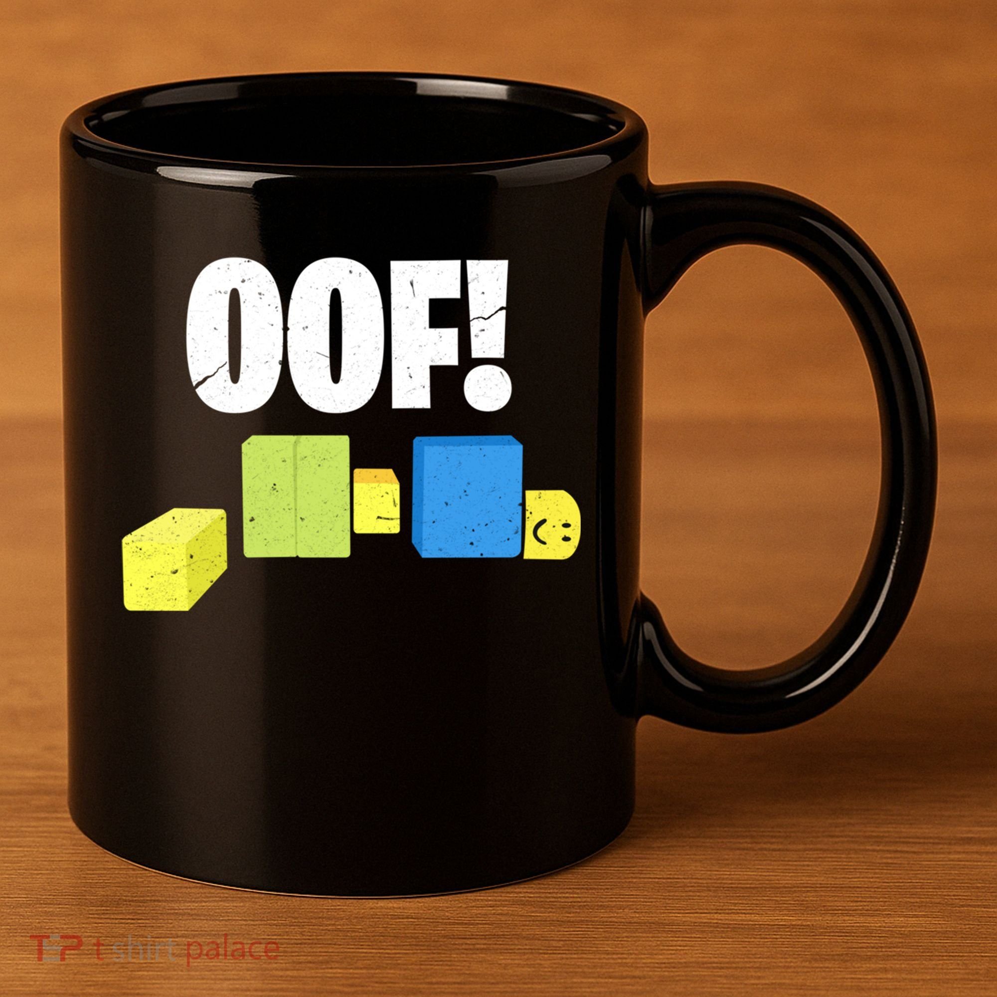 Oof! Blox Noob Funny Gamer Gift 11oz C Handle Ceramic Mug