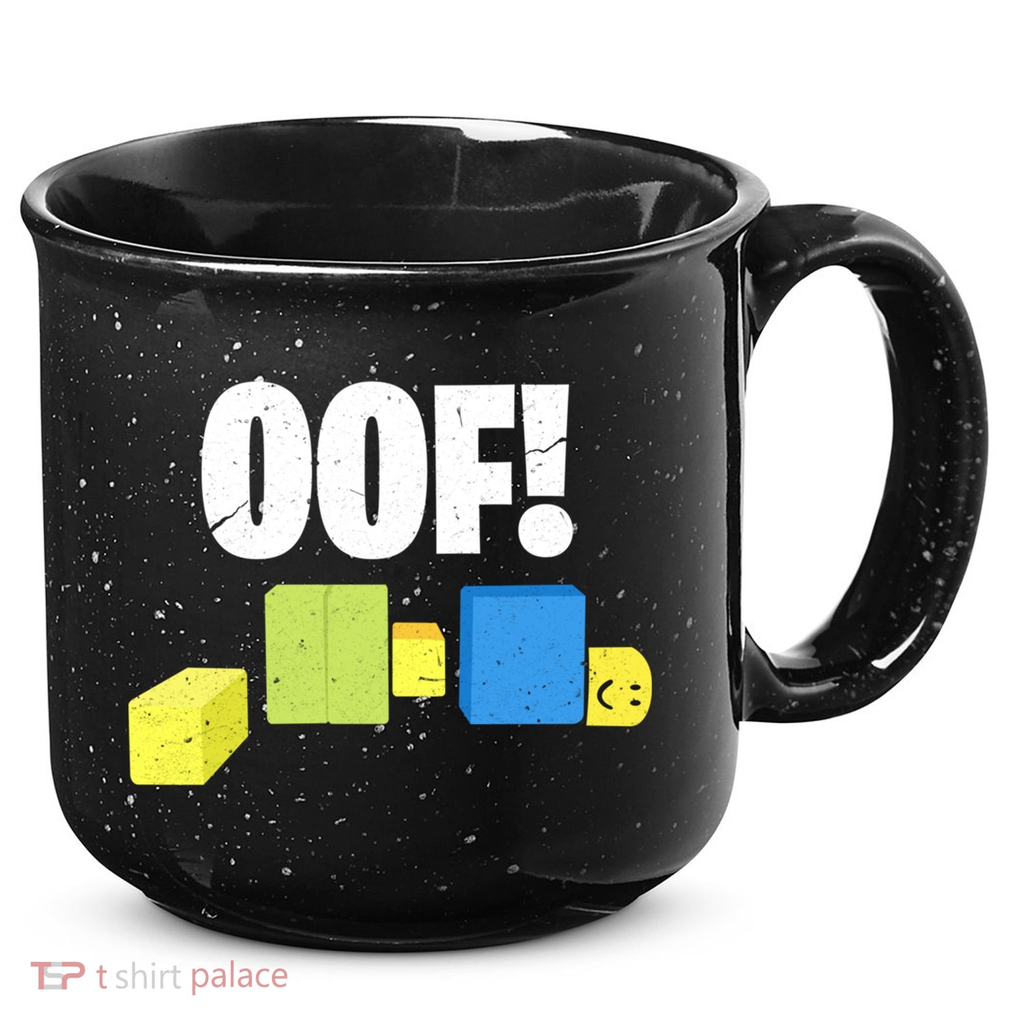 Oof! Blox Noob Funny Gamer Gift 15oz Campfire Ceramic Mug