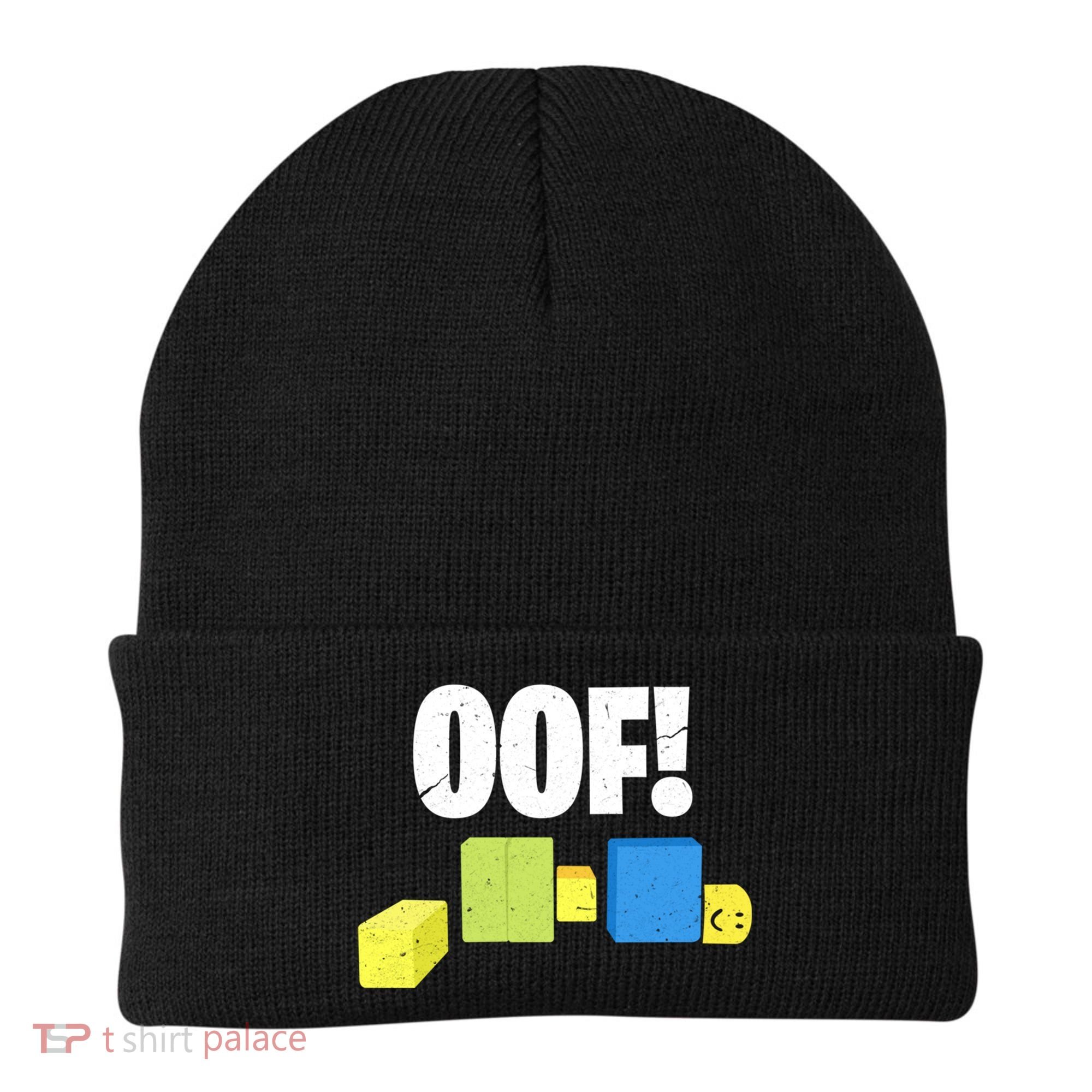 Oof! Blox Noob Funny Gamer Gift Beanie