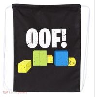 Oof! Blox Noob Funny Gamer Gift Drawstring Bag thumb 0