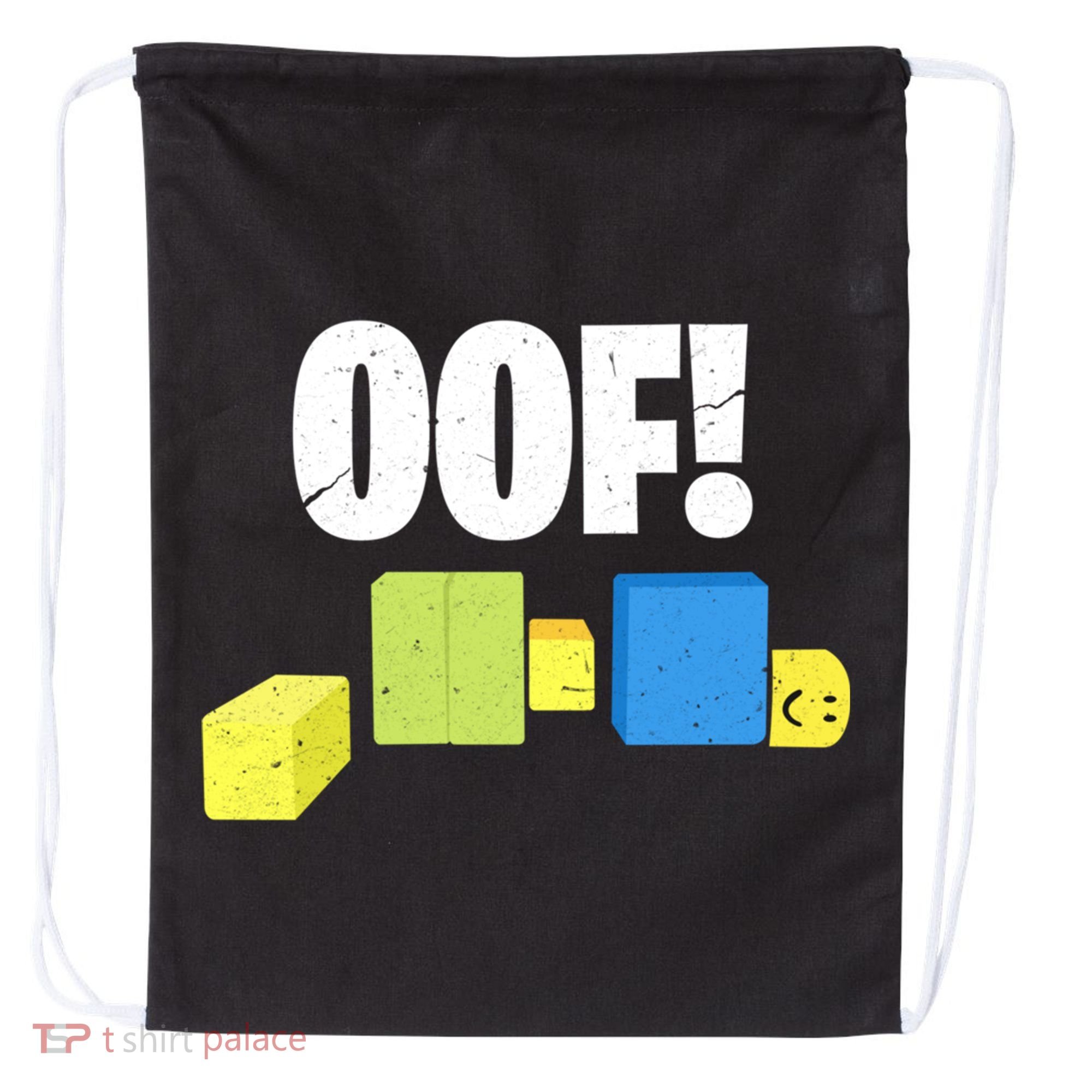 Oof! Blox Noob Funny Gamer Gift Drawstring Bag