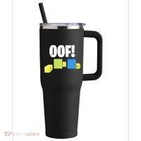 Oof! Blox Noob Funny Gamer Gift 40oz Vacuum Insulated Stainless Steel Travel Tumbler thumb 0