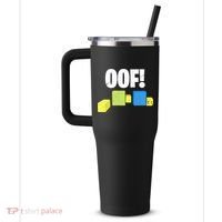 Oof! Blox Noob Funny Gamer Gift 40oz Vacuum Insulated Stainless Steel Travel Tumbler thumb 2