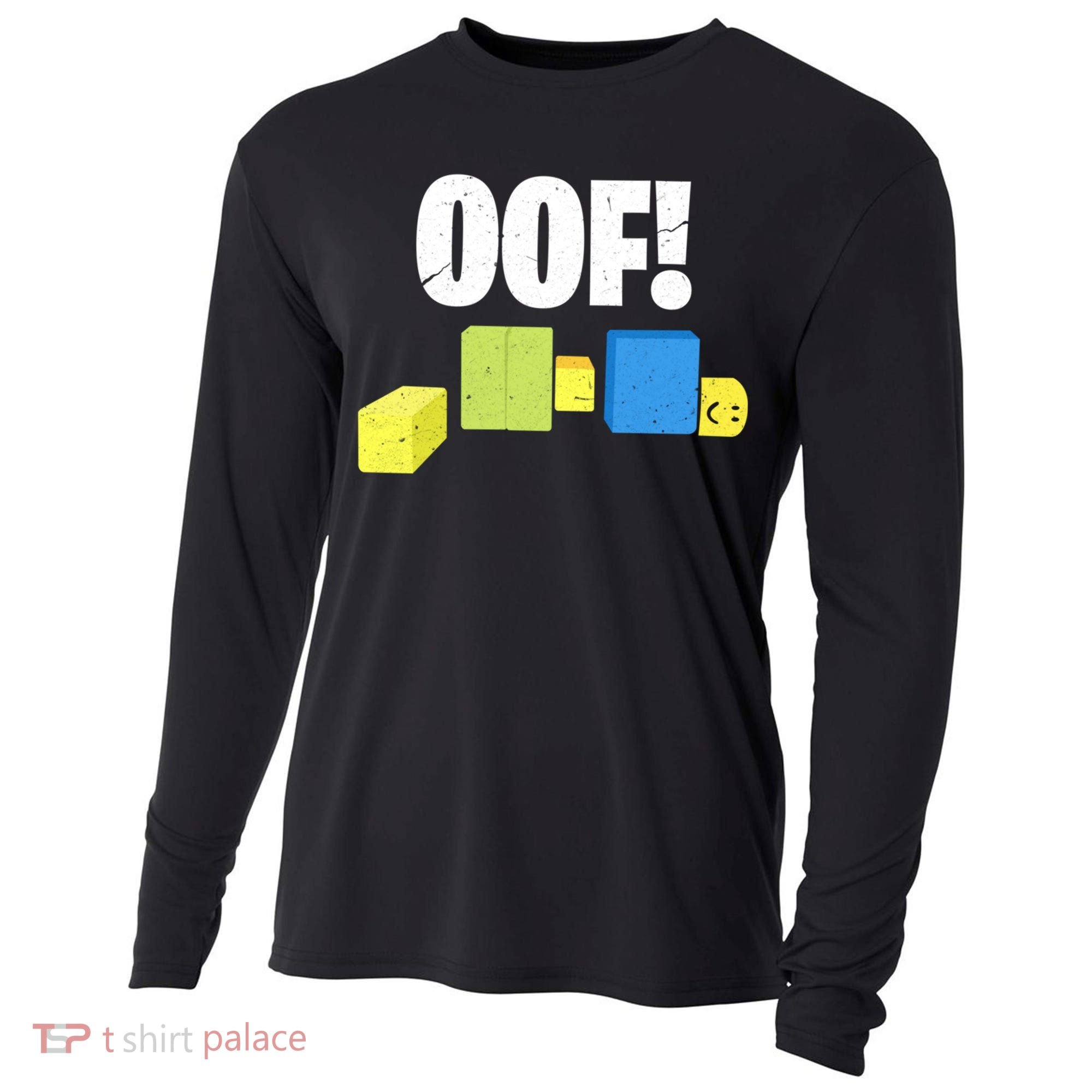 Oof! Blox Noob Funny Gamer Gift Cooling Performance Long Sleeve Crew
