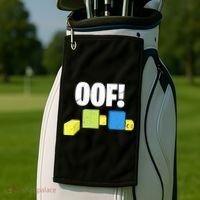 Oof! Blox Noob Funny Gamer Gift Golf Towel thumb 2