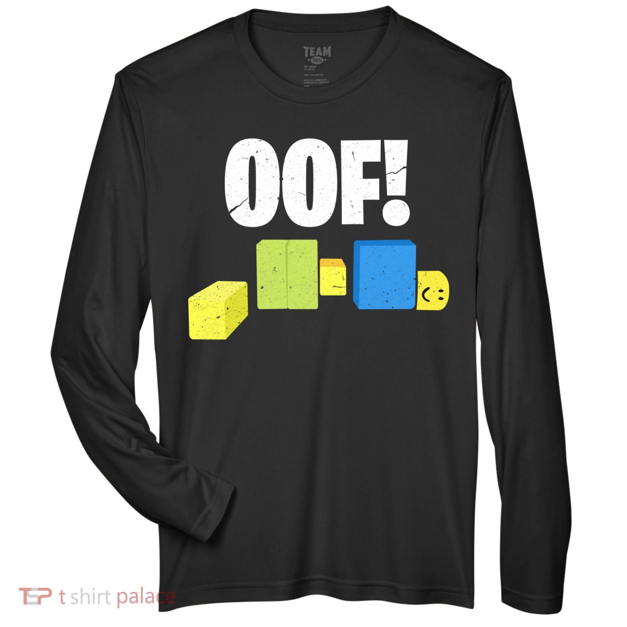 Oof! Blox Noob Funny Gamer Gift Zone Performance Long-Sleeve T-Shirt