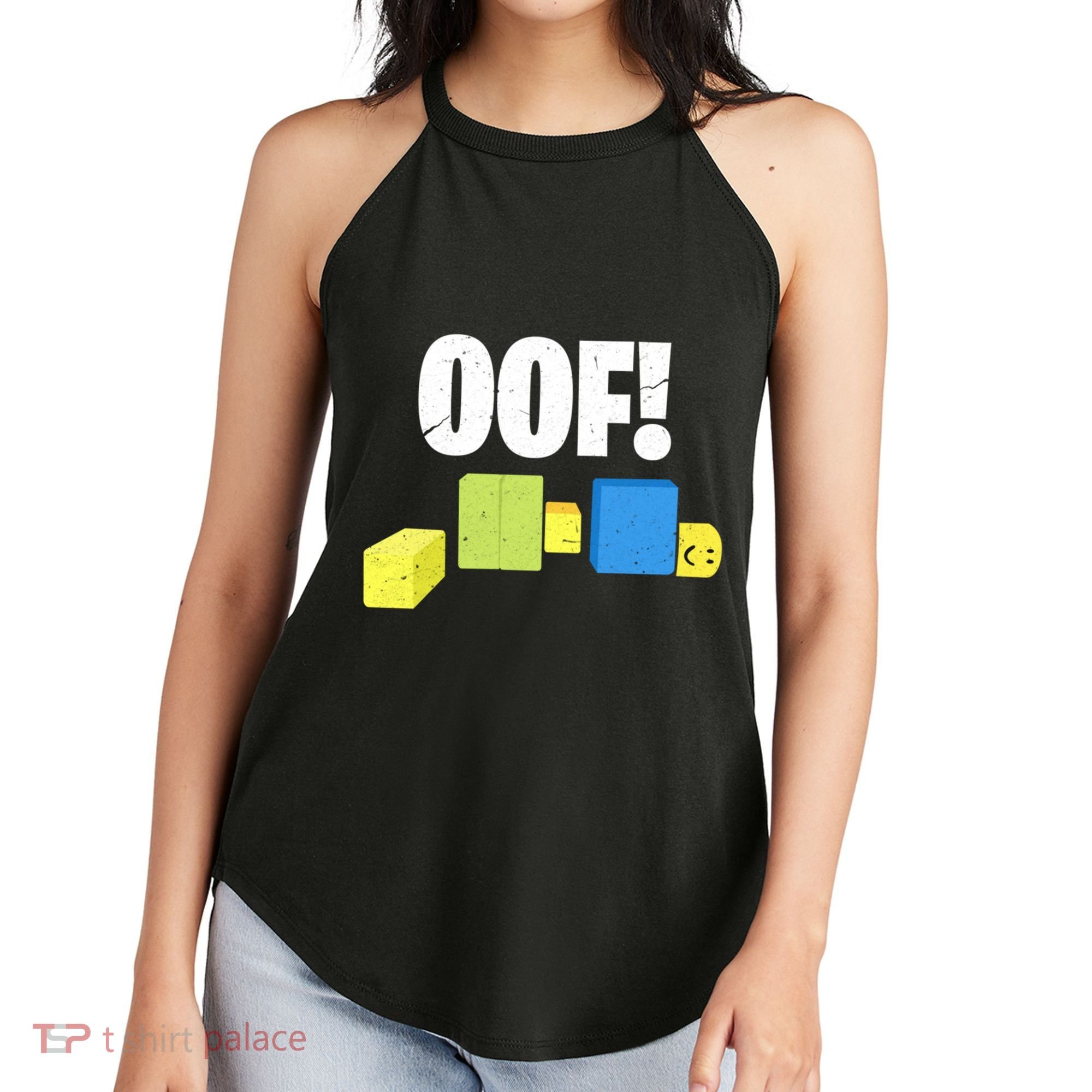 Oof! Blox Noob Funny Gamer Gift Women's Perfect Tri Rocker Tank