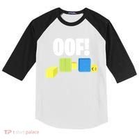 Oof! Blox Noob Funny Gamer Gift Kids Colorblock Raglan Jersey thumb 0