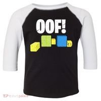 Oof! Blox Noob Funny Gamer Gift Toddler Fine Jersey T-Shirt thumb 0