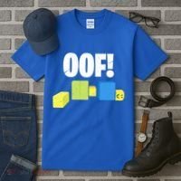 Oof! Blox Noob Funny Gamer Gift Tall T-Shirt thumb 3